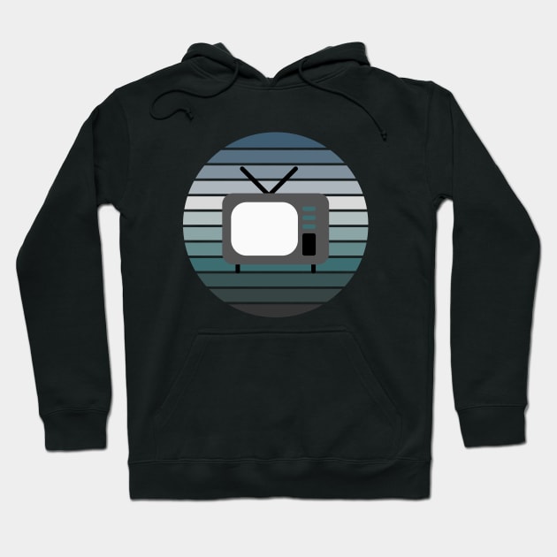 Sunset Retro TV Hoodie by WearablePSA